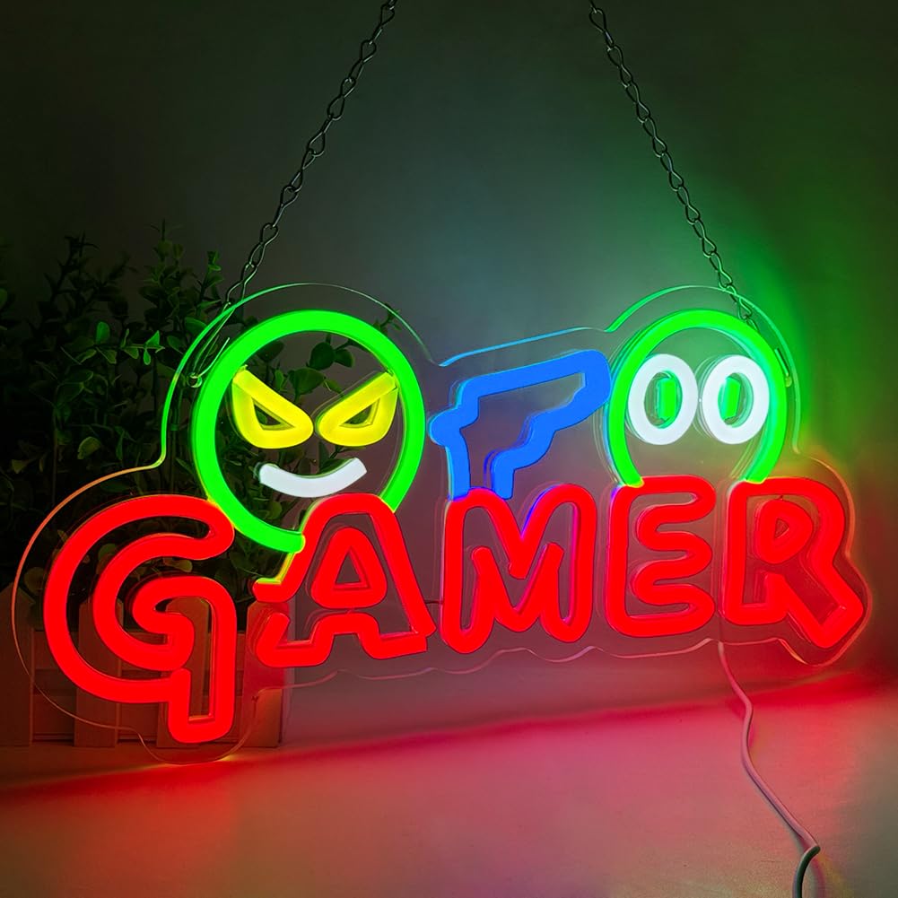 Wedding Lighting And Decor - Gamer Neon Sign LED Wall Light