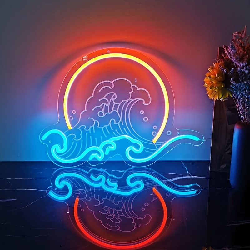 Lighting Decor Sunrise - Wave Wall Neon Light Sign Sunrise