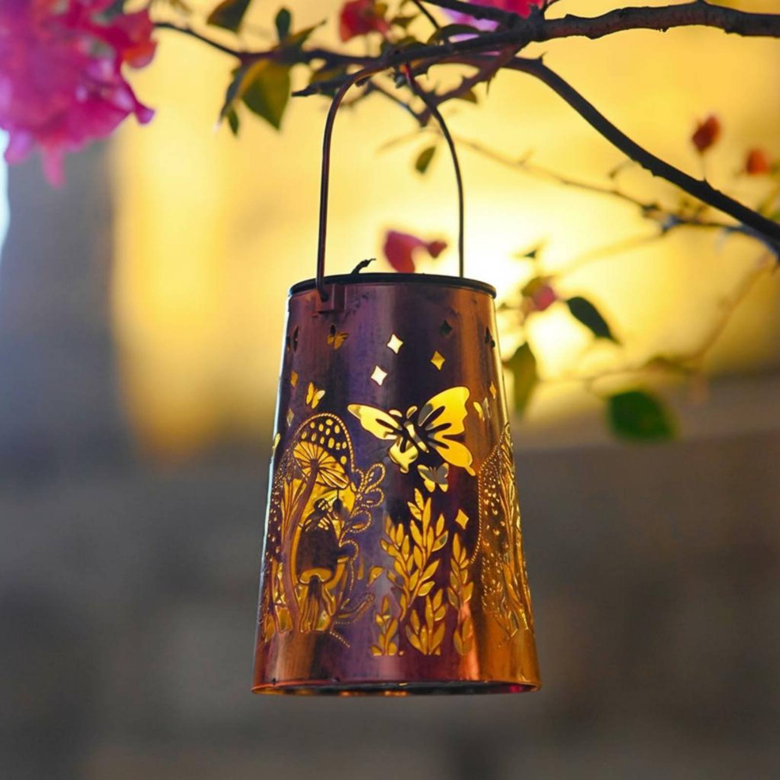 Lighting Decoration Outdoor - Floral Garden Lantern Pattern Garden Luminary