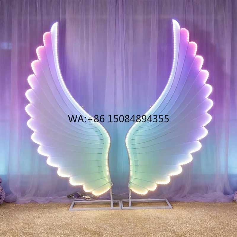 Wedding Lighting And Decor - Glowing Angel Wings Light Props Color