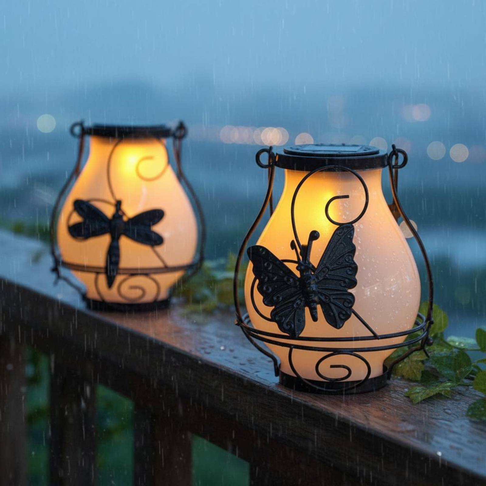 Lighting Decoration Outdoor - Solar Butterfly Lantern Waterproof Butterfly Solar