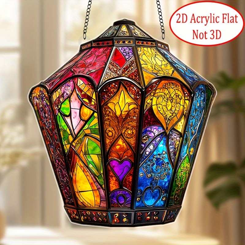 Unique Lighting Decor - Bohemian-style Lantern 2D Acrylic Light Catcher