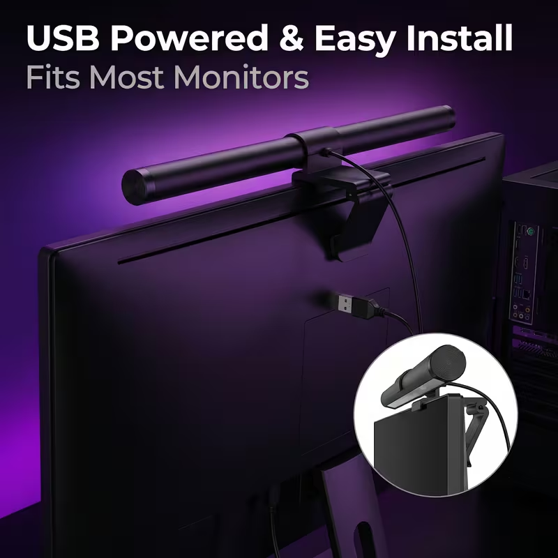LED Monitor Light Bar With Rem - огляд і ціна Touch Dimmer Lamp