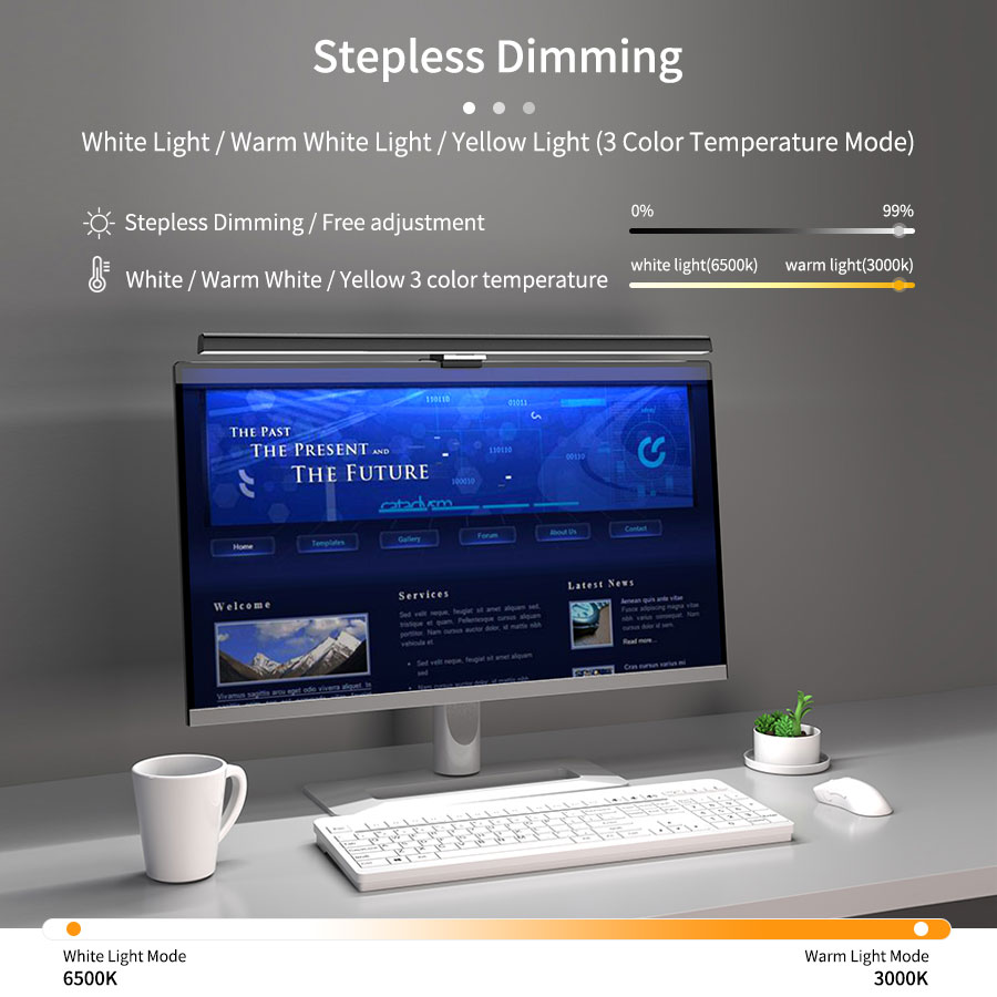 50cm Computer Monitor Light Ba - огляд і ціна Touch Dimmer Lamp