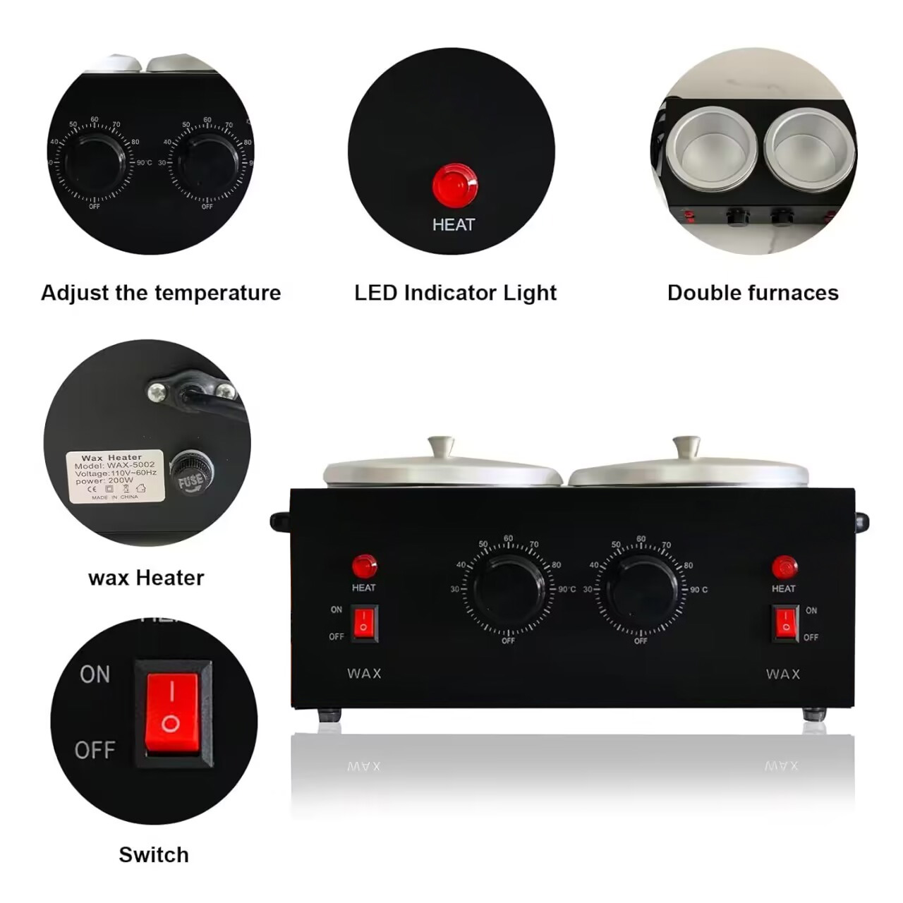Dual Wax Pots Professional Ele - огляд і ціна Wax Melter Electric