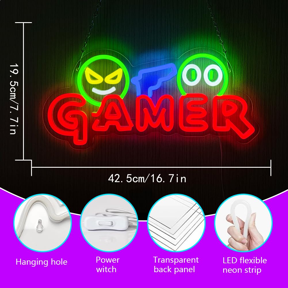 Gamer Neon Sign LED Wall Light - огляд і ціна Wedding Lighting And Decor