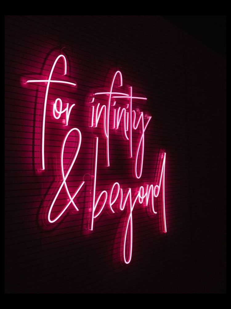 Neon Sign For infinity & beyon - огляд і ціна Lighting Decor And Beyond