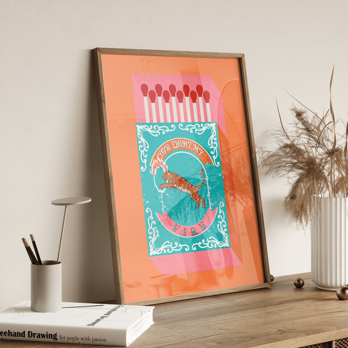 You Light My Fire Orange Match - огляд і ціна Orange Lighting Decor