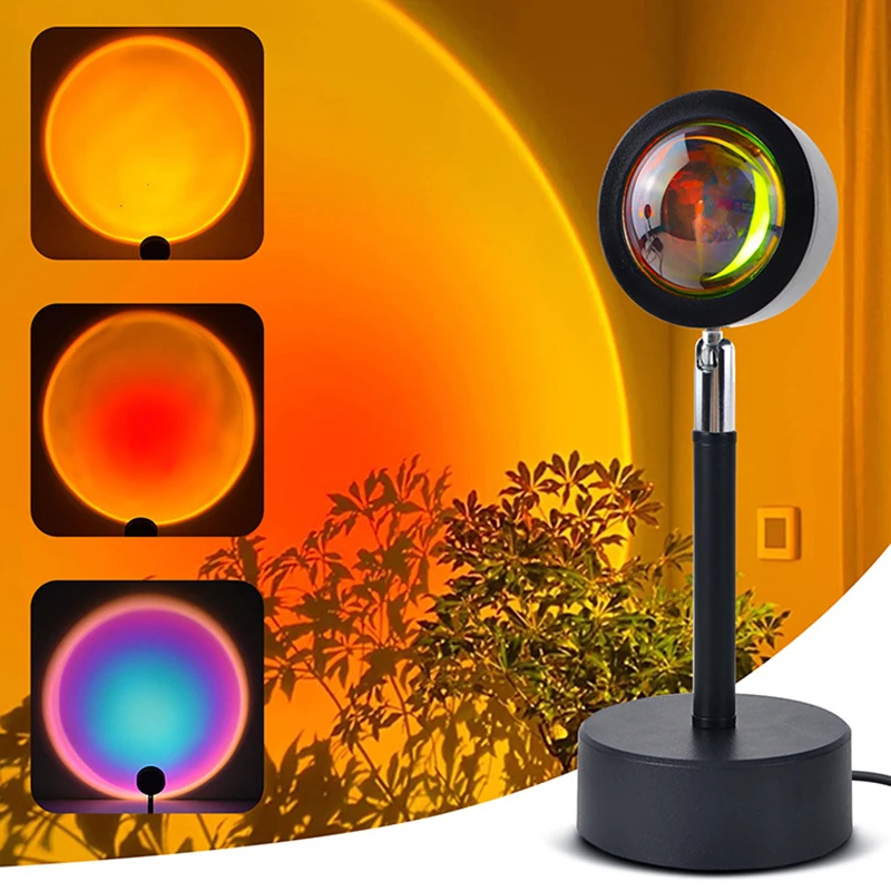 Smart LED Sunset Lamp Colorful - огляд і ціна Touch Dimmer Lamp