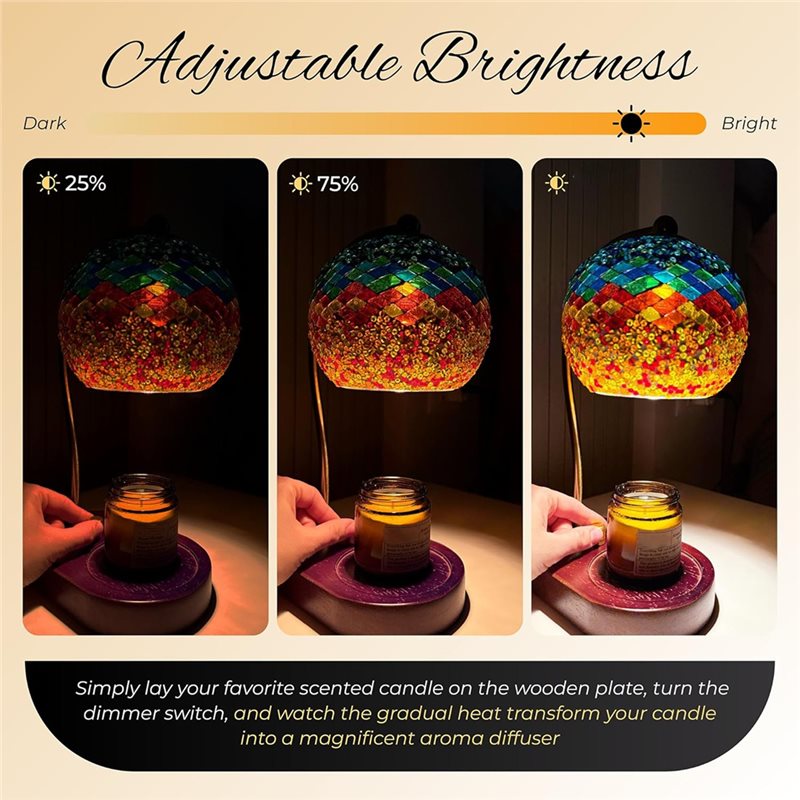 A93Z Stained Glass Electric Ca - огляд і ціна Wax Melter Electric