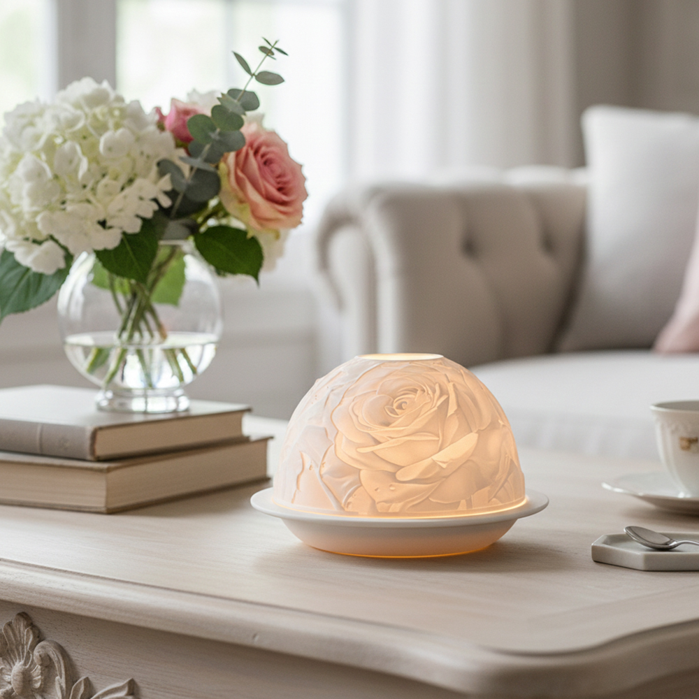 Elegant Rose Porcelain Candle  - огляд і ціна Wedding Lighting And Decor