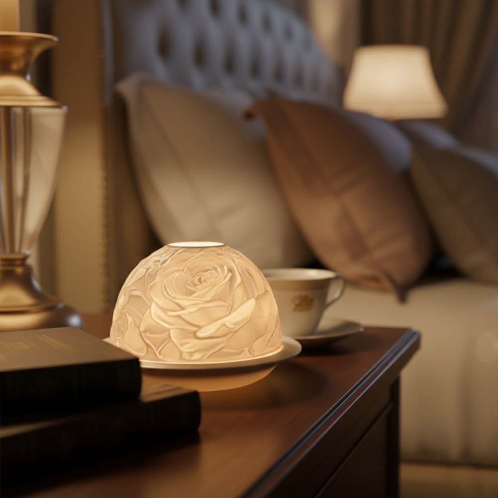 Elegant Rose Porcelain Candle  - огляд і ціна Wedding Lighting And Decor