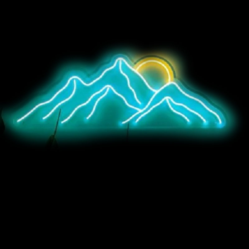 Neon Sign Mountain Neon Signs  - огляд і ціна Lighting Decor Sunrise