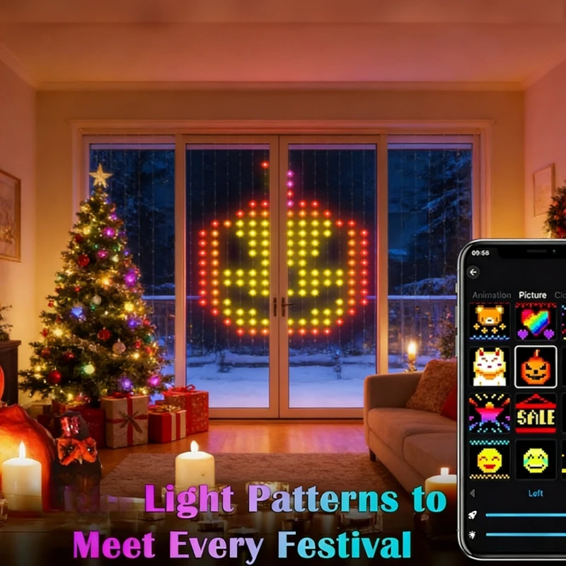 Smart 400LED Curtain Lights, M - огляд і ціна Wedding Lighting And Decor