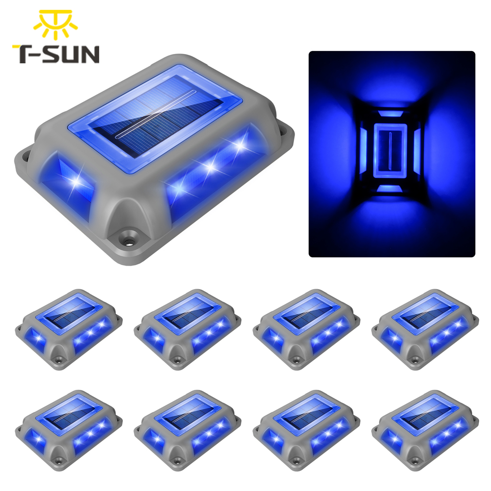 8PC Blue Light Solar Light Out - огляд і ціна Lighting Decor Sunrise