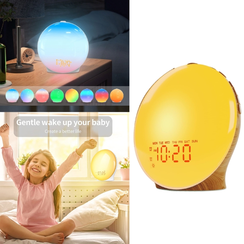 Wake Up Light with Wood Grains - огляд і ціна Lighting Decor Sunrise