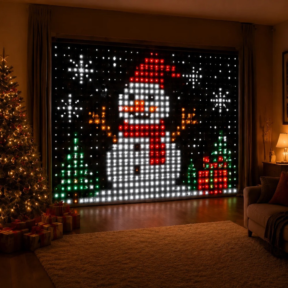 LED Pixel Curtain Lights Bluet - огляд і ціна Lighting Decoration For Home