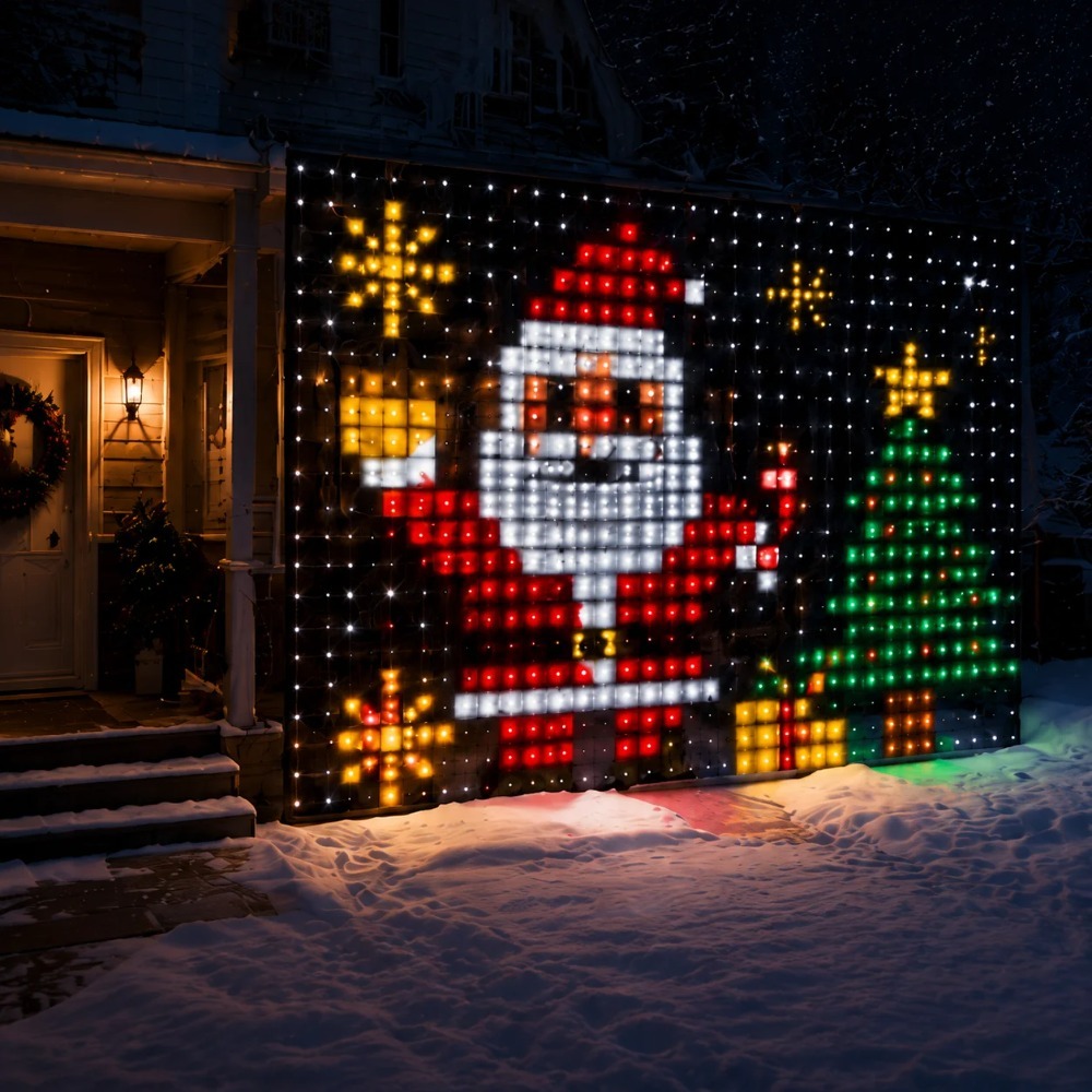 LED Pixel Curtain Lights Bluet - огляд і ціна Lighting Decoration For Home