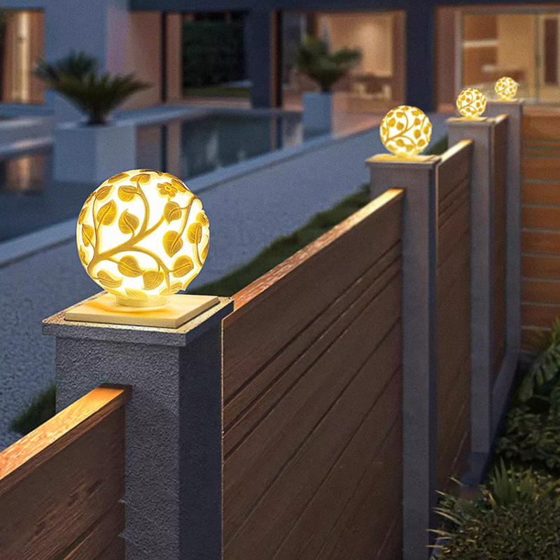 Outdoor column lights solar LE - огляд і ціна Lighting Decoration Outdoor