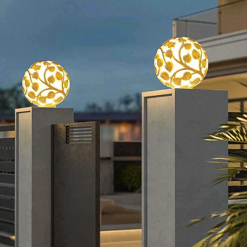 Outdoor column lights solar LE - огляд і ціна Lighting Decoration Outdoor