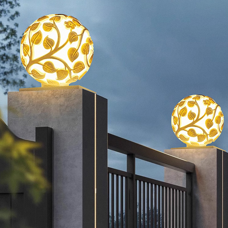 Outdoor column lights solar LE - огляд і ціна Lighting Decoration Outdoor