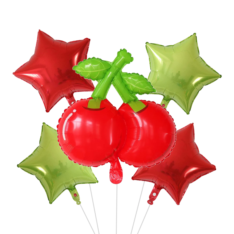 5pcs Fruit Foil Helium Balloon - огляд і ціна Orange Lighting Decor