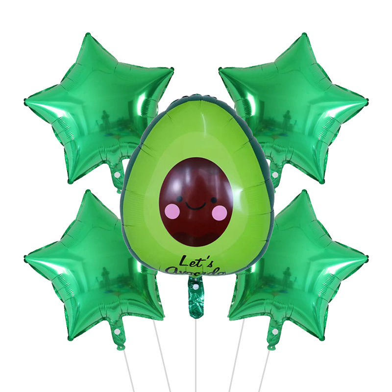 5pcs Fruit Foil Helium Balloon - огляд і ціна Orange Lighting Decor