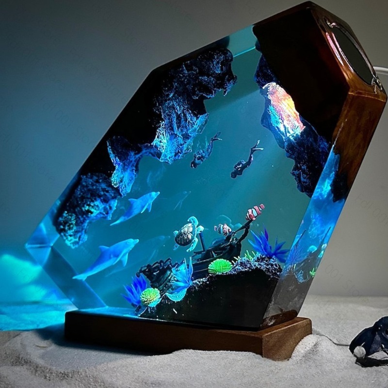 Dolphin and Turtle Resin Night - огляд і ціна Unique Lighting Decor