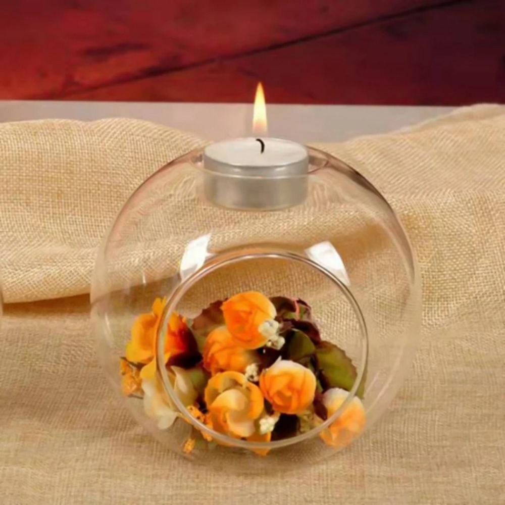 6/12pcs Glass Round Hollow Can - огляд і ціна Lighting Decor Items