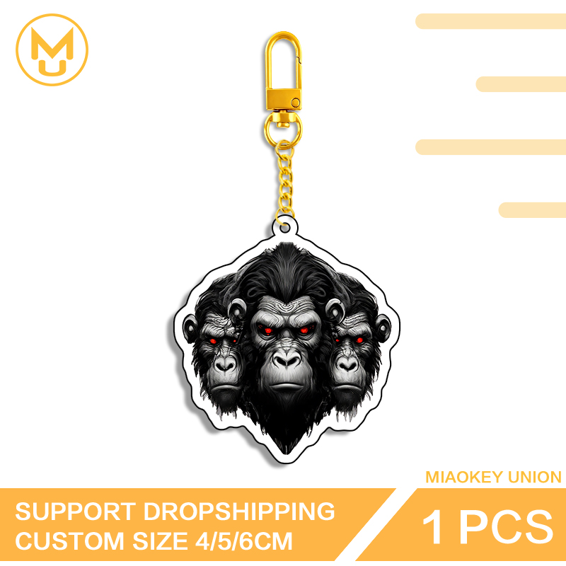 Three Chimpanzee Heads Keyring - огляд і ціна Union Lighting & Decor Reviews