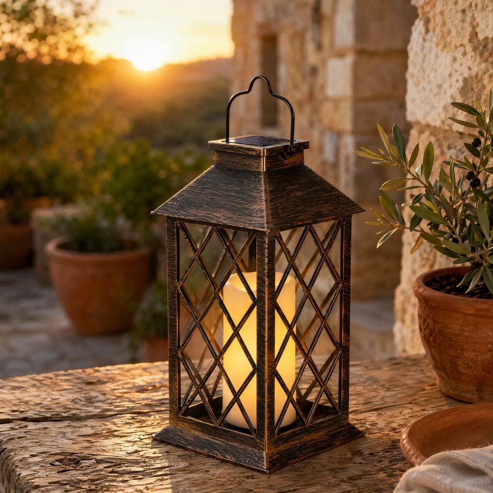 Retro Solar Lantern, Outdoor S - огляд і ціна Yard Lighting Decor