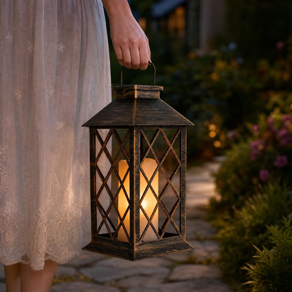 Retro Solar Lantern, Outdoor S - огляд і ціна Yard Lighting Decor