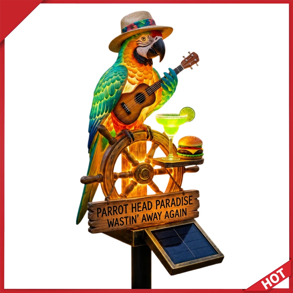 Solar-Powered Outdoor Parrot S - огляд і ціна Yard Lighting Decor