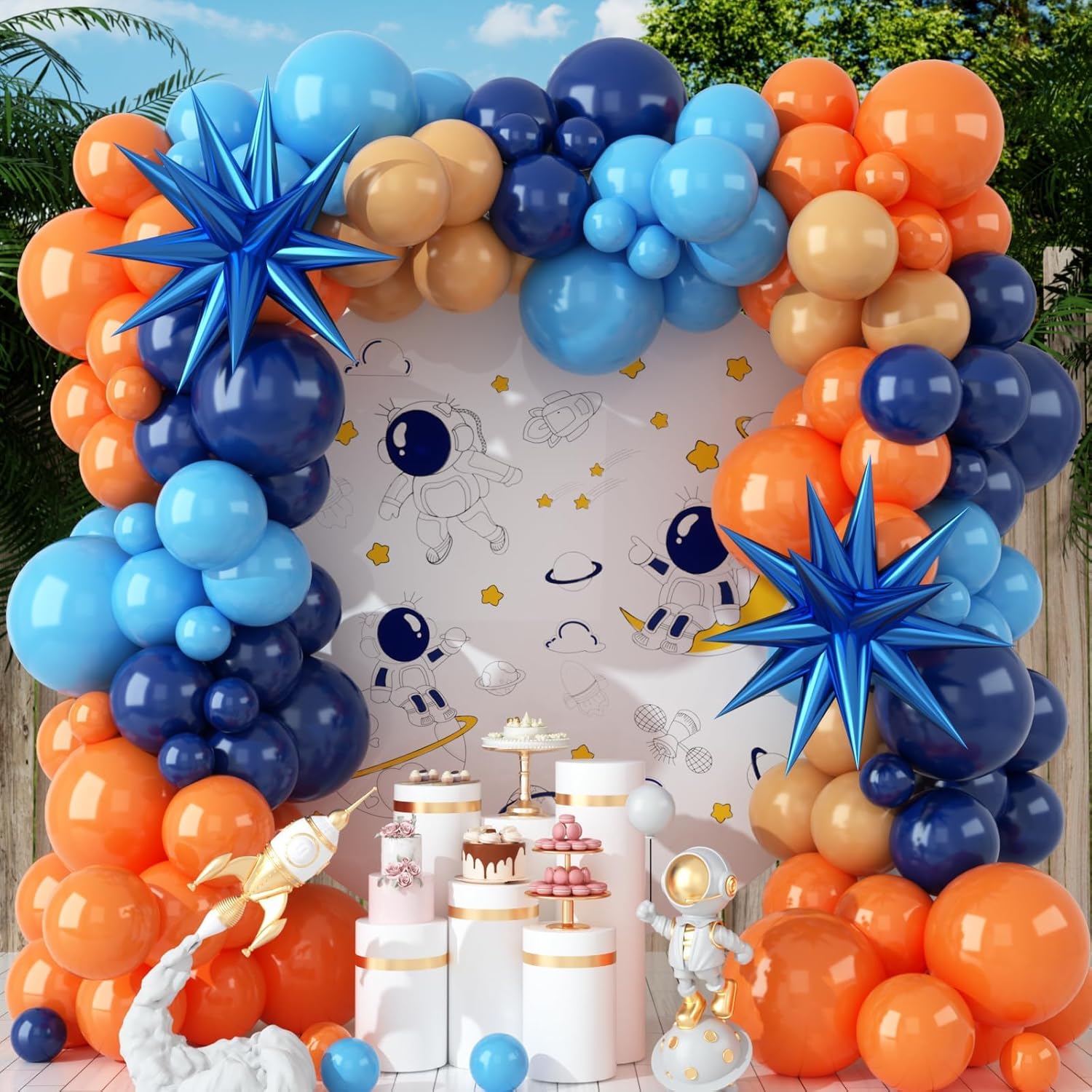 107pcs Orange and Blue Latex B - огляд і ціна Orange Lighting Decor