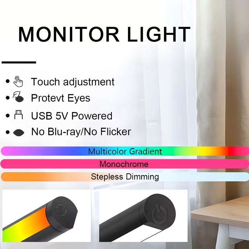 Monitor PC Screen Light LED Di - огляд і ціна Touch Dimmer Lamp