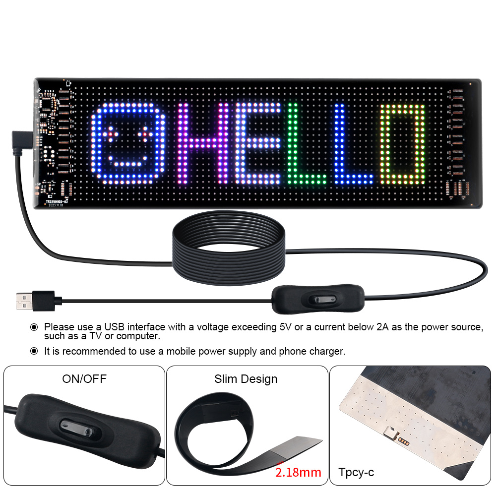 LED Matrix Pixel Panel Scrolli - огляд і ціна Lighting Decor Items