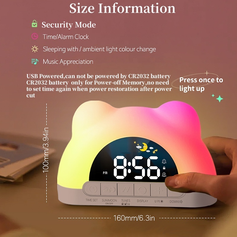 Sunrise Digital Alarm Clock wi - огляд і ціна Lighting Decor Sunrise