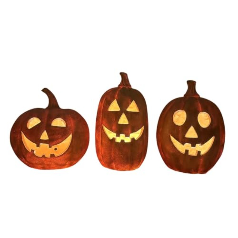 3-Piece Spooky Lighted LED Jac - огляд і ціна Orange Lighting Decor