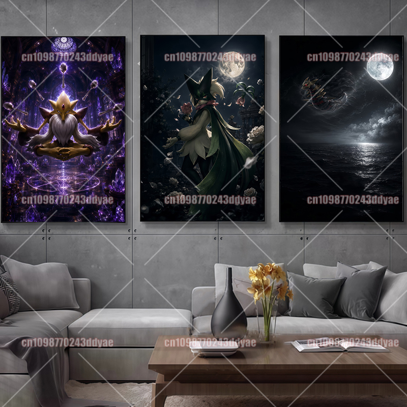Anime Pokemon Character Canvas - огляд і ціна Lighting Decor Items