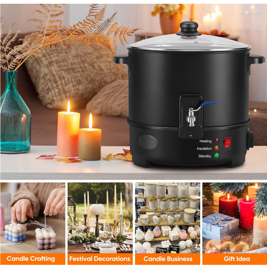 EU US Plug Electric Melting Ca - огляд і ціна Wax Melter Electric