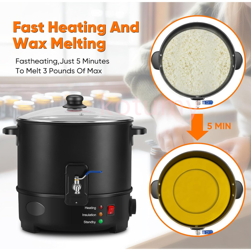 EU US Plug Electric Melting Ca - огляд і ціна Wax Melter Electric
