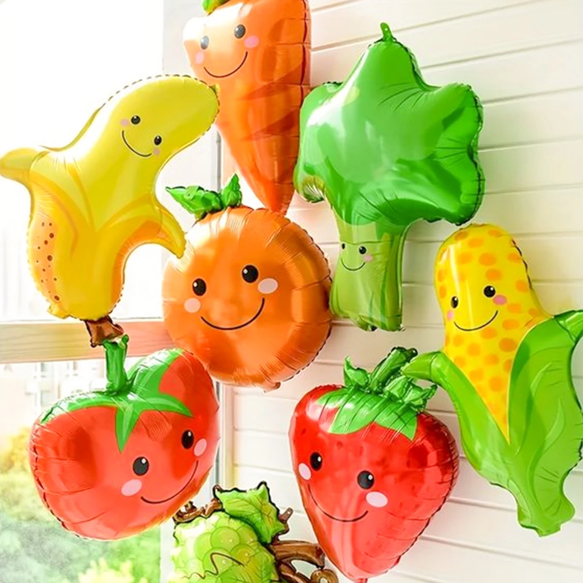 7pcs Fruit Vegetable Themed Ba - огляд і ціна Orange Lighting Decor