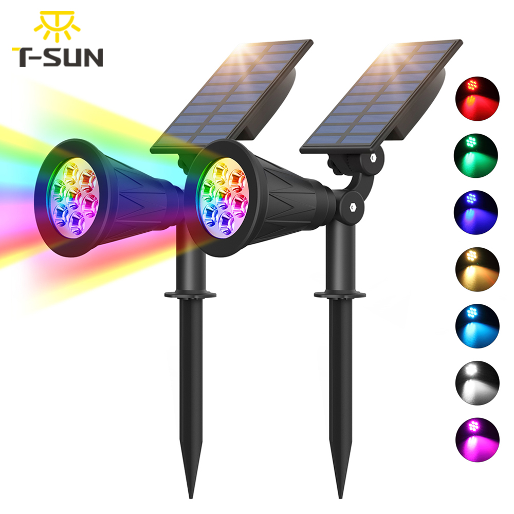 1pc/2pcs 7LED Solar Spotlight  - огляд і ціна Lighting Decor Sunrise