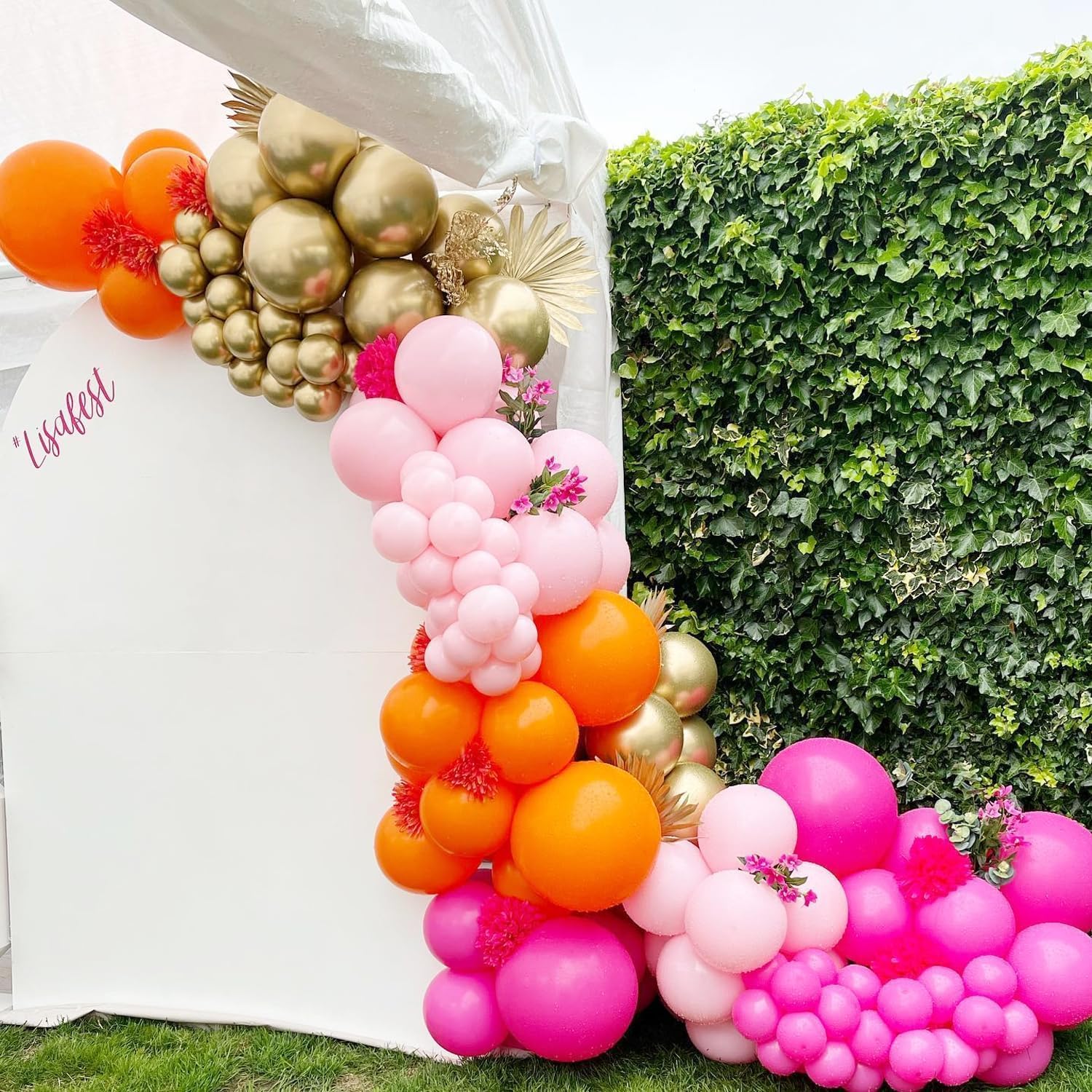 89Pcs  Hot Pink Orange Metalli - огляд і ціна Orange Lighting Decor