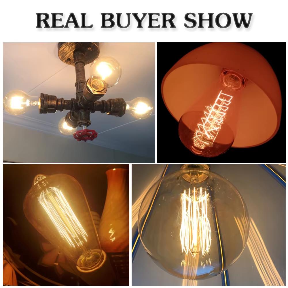 Retro Edison Light Bulb E27 40 - огляд і ціна Lighting Decor Items