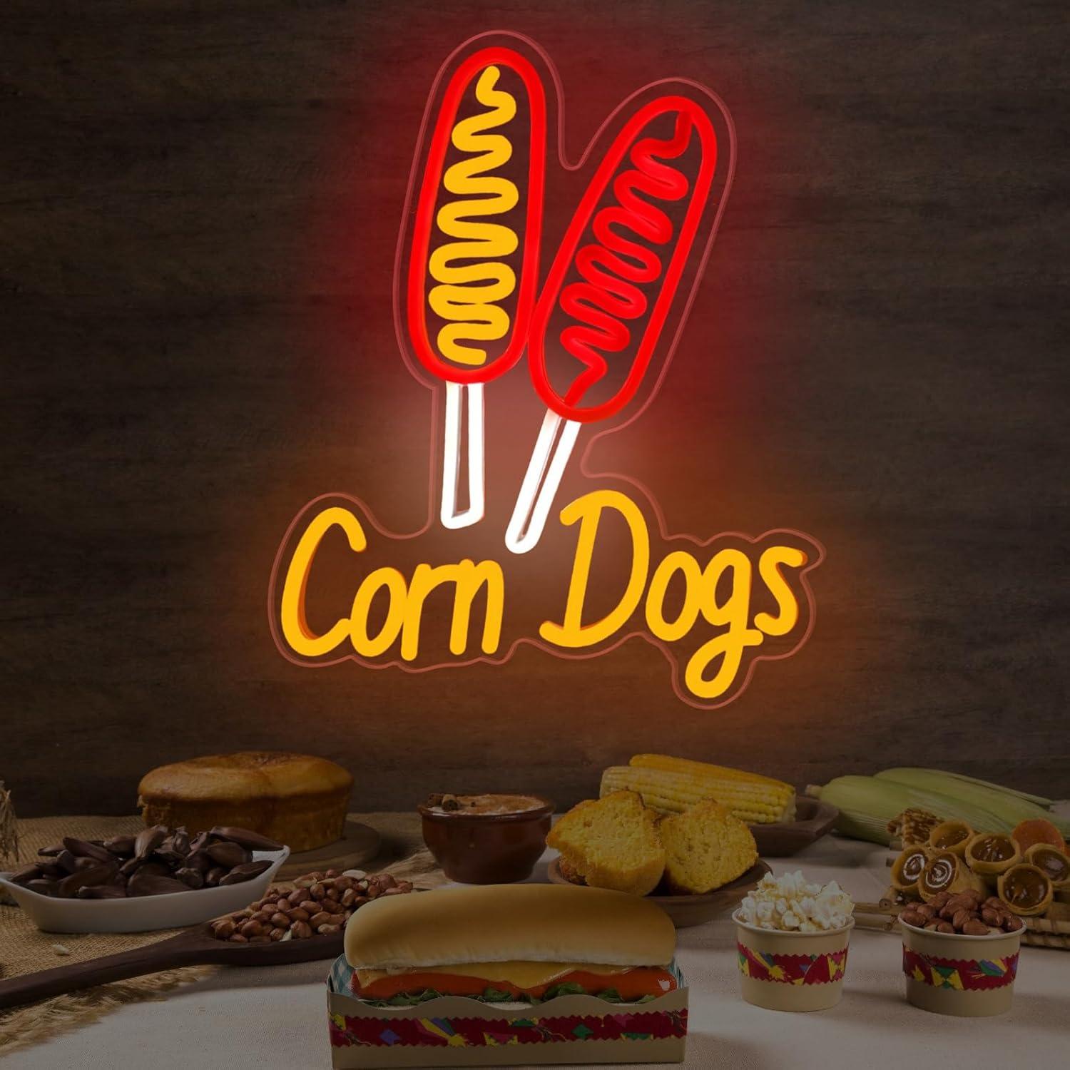 Corn Dog Neon Sign Snack USB D - огляд і ціна Wedding Lighting And Decor