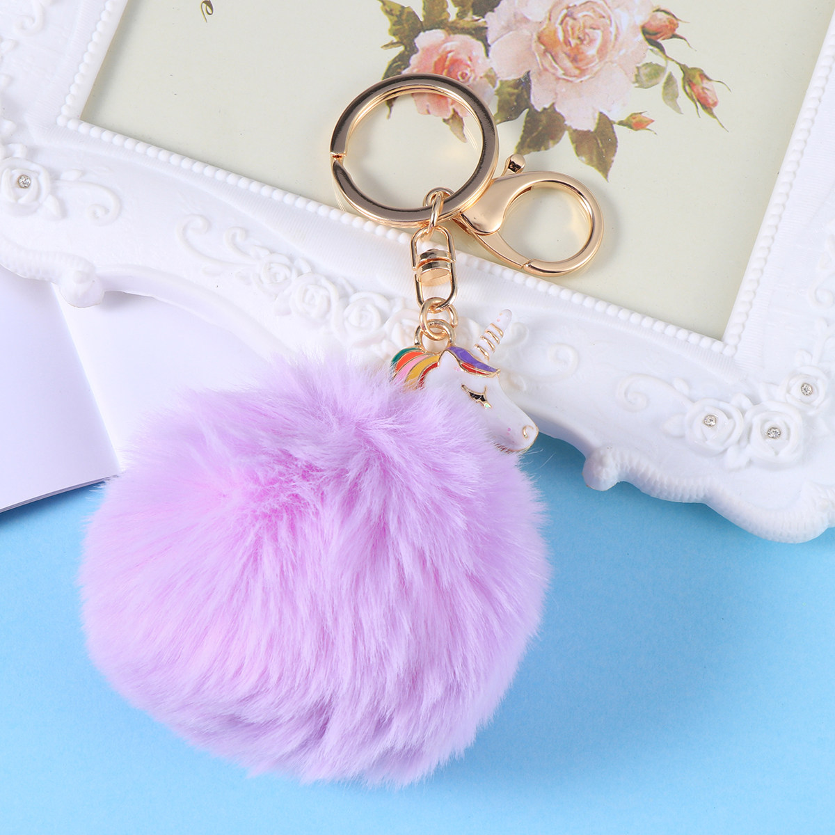 Unicorn Keychain Light Purple  - огляд і ціна Unique Lighting Decor